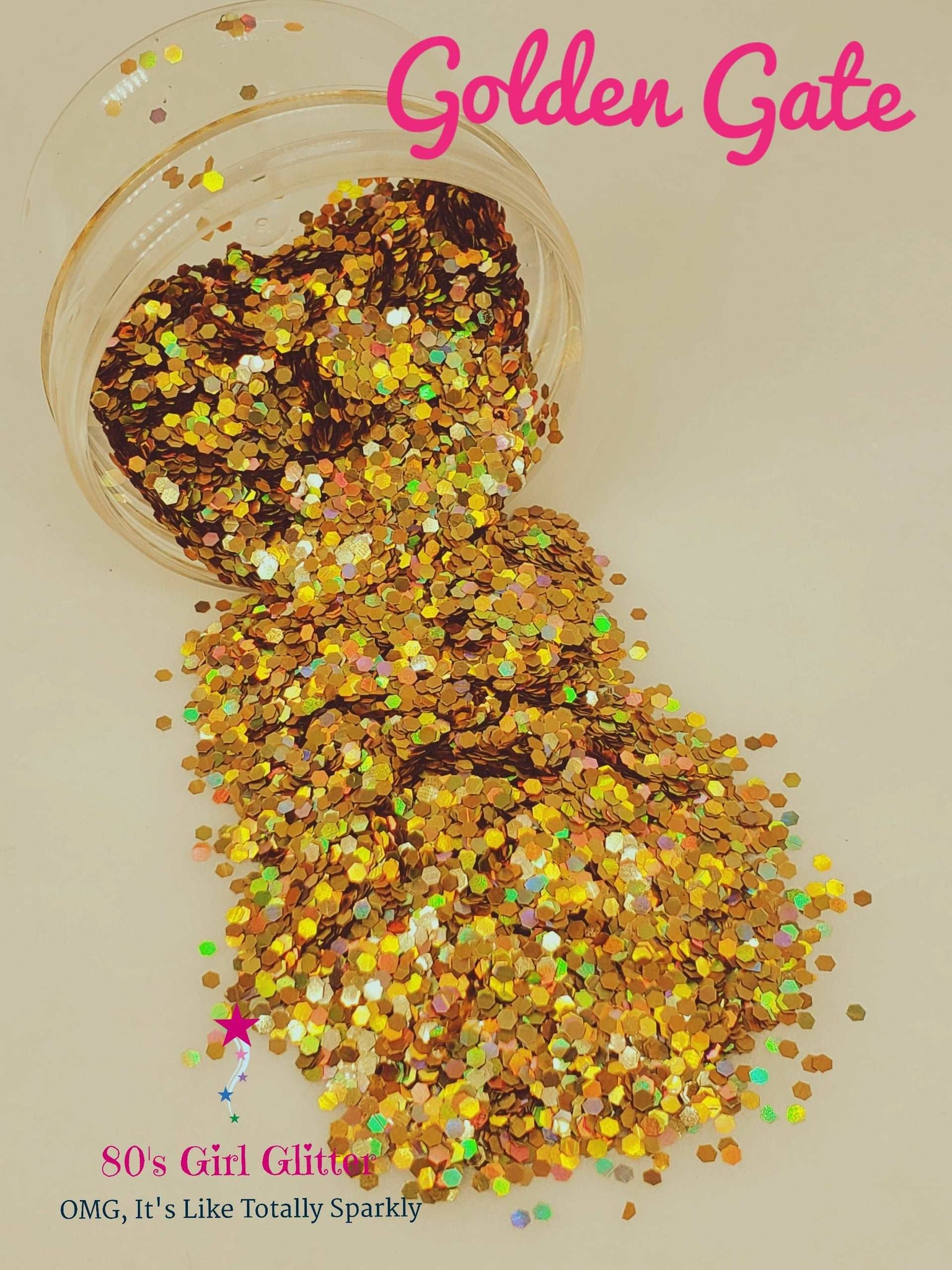 Golden Gate - Glitter - Gold Glitter - Gold Holographic Chunky Glitter