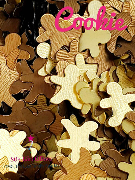 Cookie - Glitter - Glitter Shapes - Gingerbread Man Glitter Shape