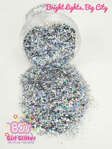 Bright Lights, Big City - Glitter - Silver Holographic Small Chunky Glitter