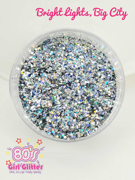 Bright Lights, Big City - Glitter - Silver Holographic Small Chunky Glitter