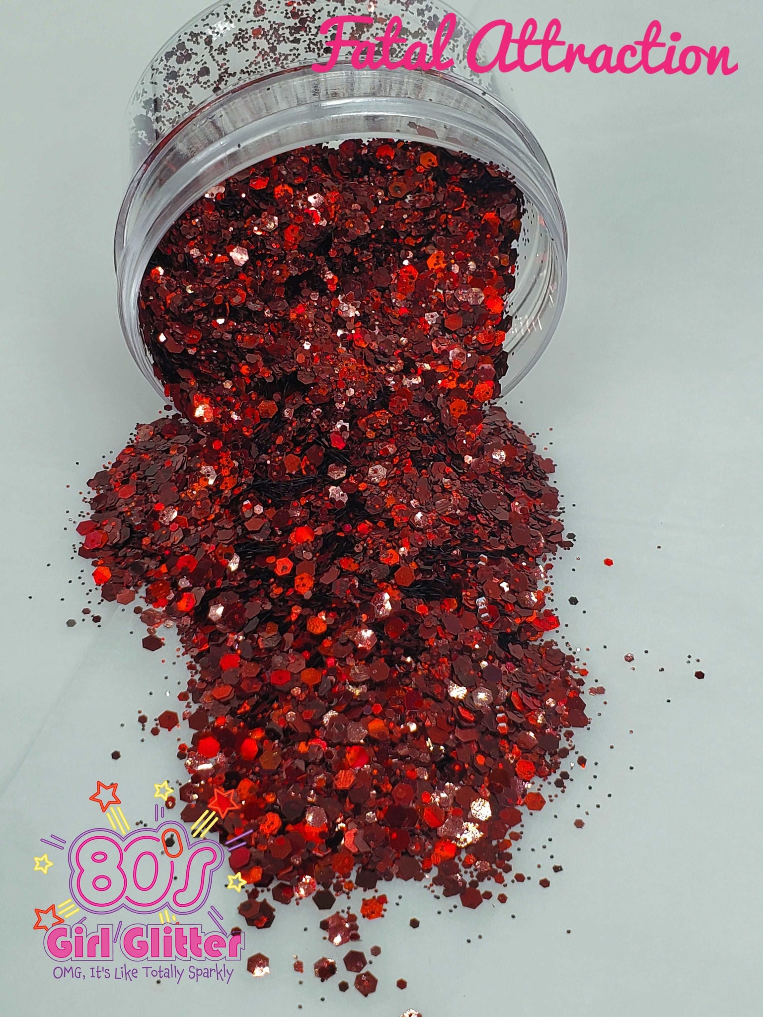 Lady in Red - .2mm Holographic Red Extra Fine Glitter - 2oz