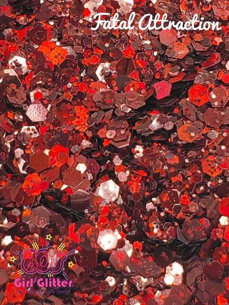 Fatal Attraction - Glitter - Red Glitter - Red Holographic Chunky Glitter