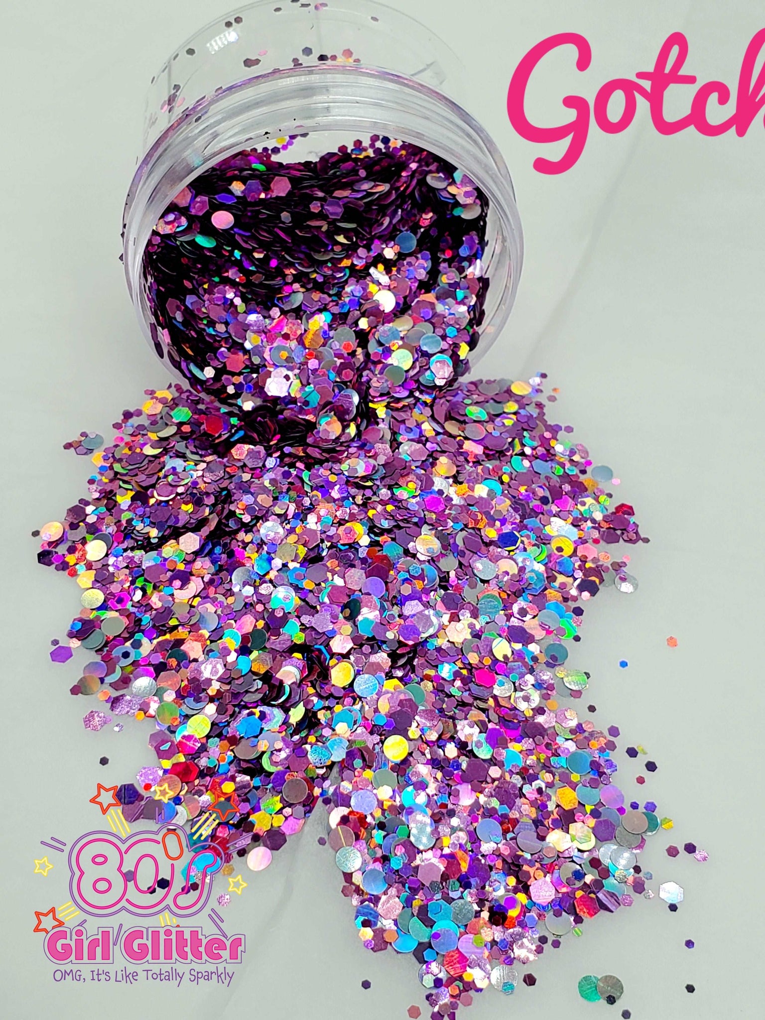 Gotcha! - Glitter - Purple Glitter - Light Purple Holographic Glitter –  80's Girl Glitter
