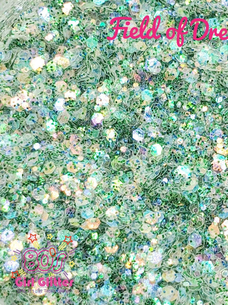 Field of Dreams - Glitter - Green Glitter - Green Holographic Glitter Mix