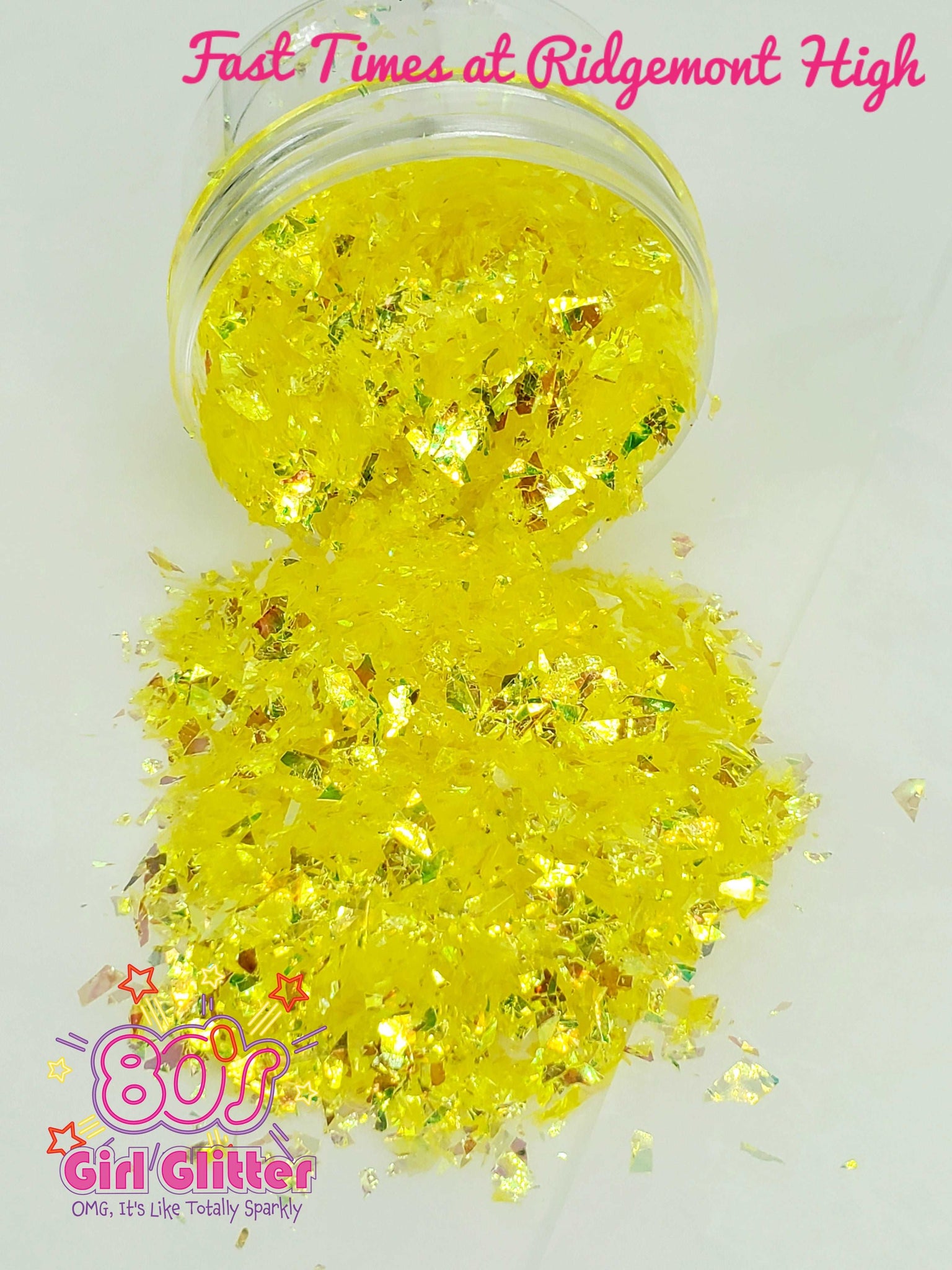 Fast Times at Ridgemont High - Glitter - Yellow Glitter - Iridescent Yellow Glitter Flakes