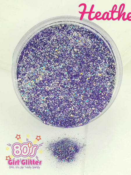 Heathers - Glitter - Purple Glitter - Purple Microfine Glitter - Purple Holographic Glitter