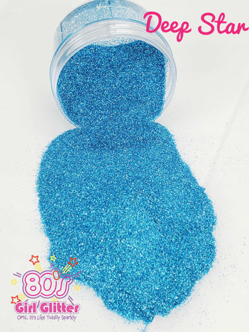 Deep Star Six - Glitter - Blue Glitter - Blue Holographic Ultra Fine Glitter