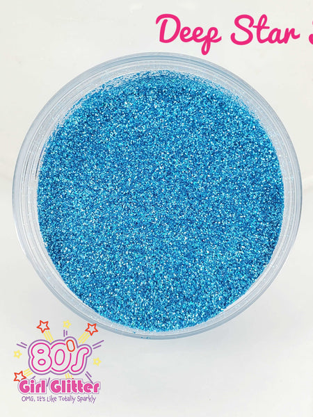 Deep Star Six - Glitter - Blue Glitter - Blue Holographic Ultra Fine Glitter