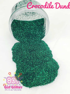 Crocodile Dundee - Glitter - Green Glitter - Emerald Green Glitter