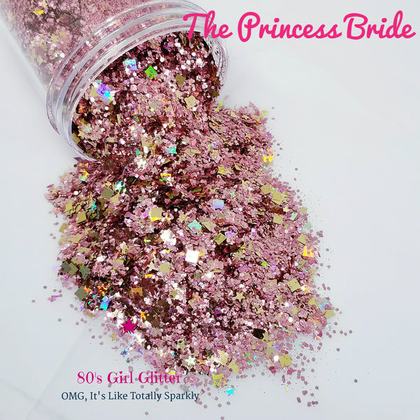 The Princess Bride - Glitter - Pink Glitter - Dark Pink Glitter - Pink Holographic Chunky Glitter - 80's Girl Glitter