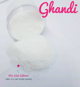 Ghandi - Glitter - White Iridescent/Opalescent Ultra Fine Glitter - 80's Girl Glitter