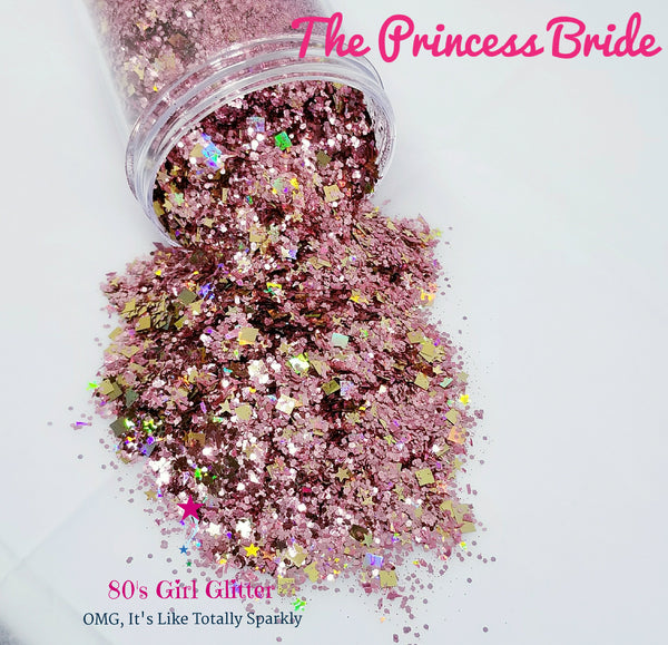 The Princess Bride - Glitter - Pink Glitter - Dark Pink Glitter - Pink Holographic Chunky Glitter - 80's Girl Glitter