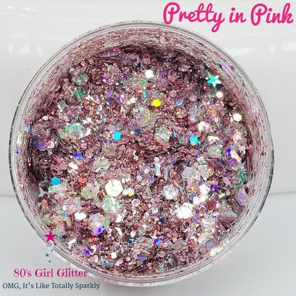 Pretty in Pink - Glitter - Pink Glitter - Pink Holographic Chunky Glitter