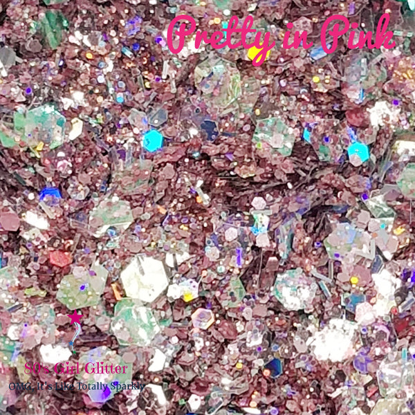 Pretty in Pink - Glitter - Pink Glitter - Pink Holographic Chunky Glitter