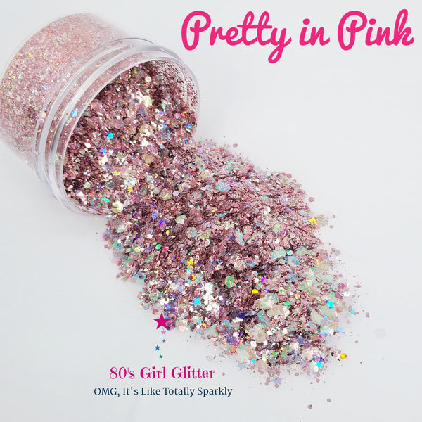 Pretty in Pink - Glitter - Pink Glitter - Pink Holographic Chunky Glitter