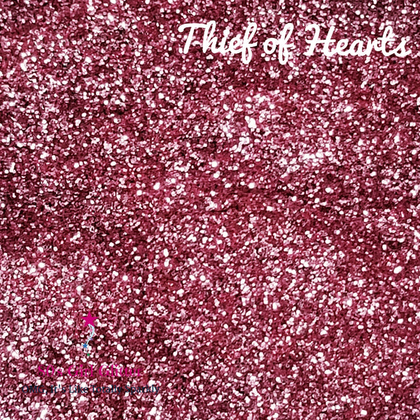 Thief of Hearts - Glitter - Pink Glitter - Dusty Pink and Silver Ultra Fine Glitter