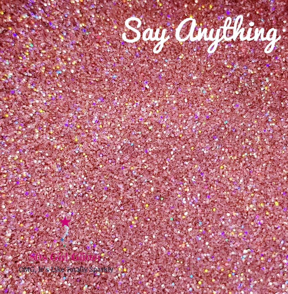 Pink glitter with holographic sparkle Stock Photo by NAudigie