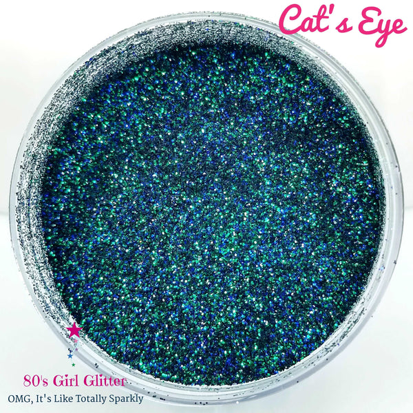 Cat's Eye - Glitter - Green Glitter - Ivy Green Glitter