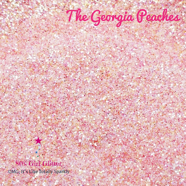 The Georgia Peaches - Glitter - Orange Glitter - Peach Glitter - Peachy Pink Glitter