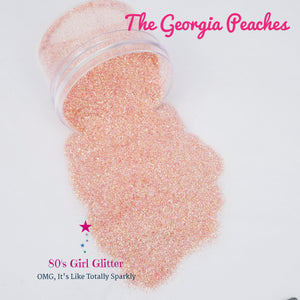 The Georgia Peaches - Glitter - Orange Glitter - Peach Glitter - Peachy Pink Glitter