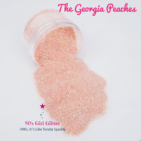 The Georgia Peaches - Glitter - Orange Glitter - Peach Glitter - Peachy Pink Glitter