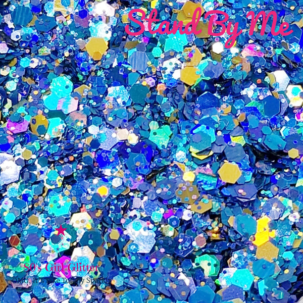 Stand By Me - Glitter - Blue Chunky Glitter Mix