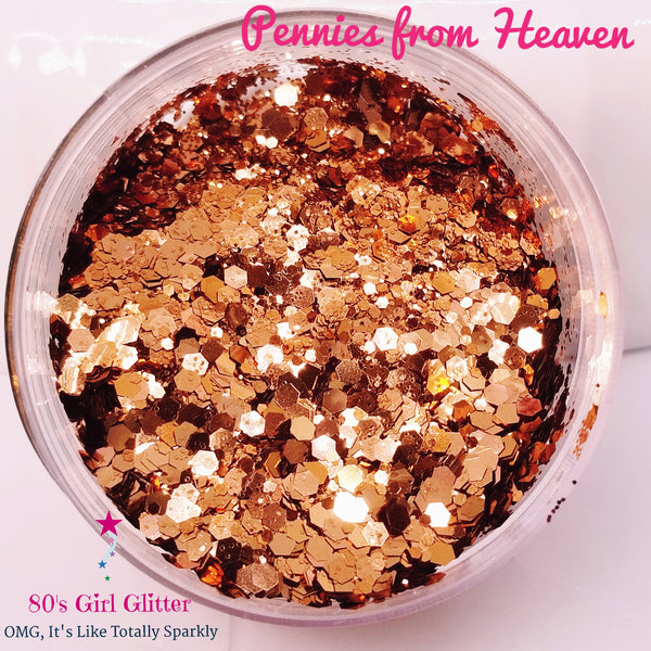 Pennies from Heaven  - Glitter - Copper Metallic Chunky Glitter Mix