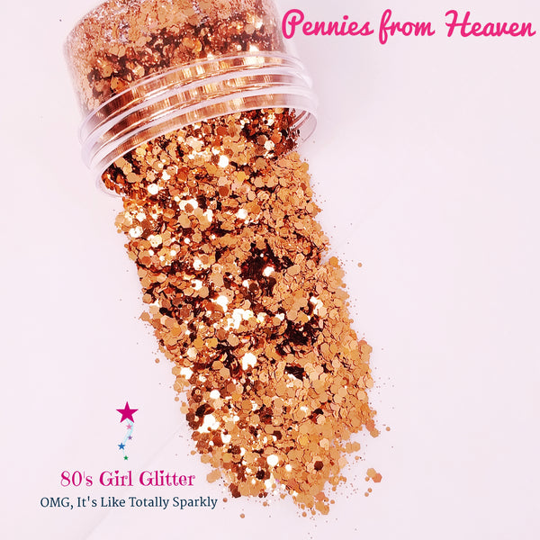 Pennies from Heaven  - Glitter - Copper Metallic Chunky Glitter Mix