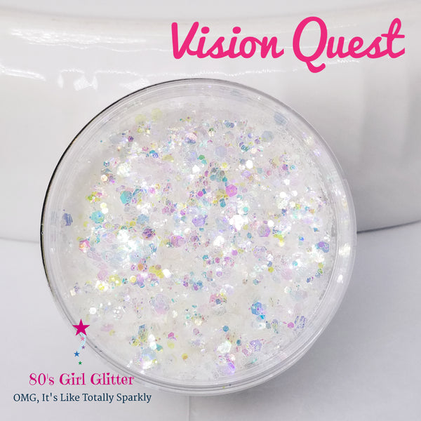 Vision Quest - Glitter - White Iridescent/Opalescent Glitter