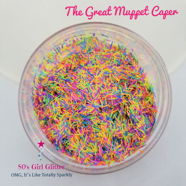 The Great Muppet Caper - Glitter - Glitter Shapes - Confetti Glitter - Matte Neon Confetti Glitter Bars