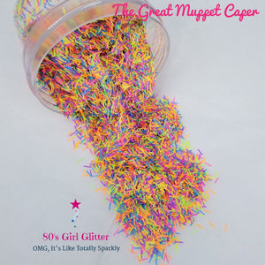 The Great Muppet Caper - Glitter - Glitter Shapes - Confetti Glitter - Matte Neon Confetti Glitter Bars