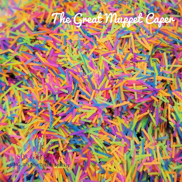 The Great Muppet Caper - Glitter - Glitter Shapes - Confetti Glitter - Matte Neon Confetti Glitter Bars