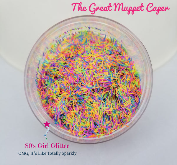 The Great Muppet Caper - Glitter - Glitter Shapes - Confetti Glitter - Matte Neon Confetti Glitter Bars