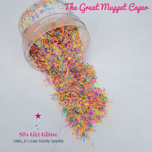 The Great Muppet Caper - Glitter - Glitter Shapes - Confetti Glitter - Matte Neon Confetti Glitter Bars