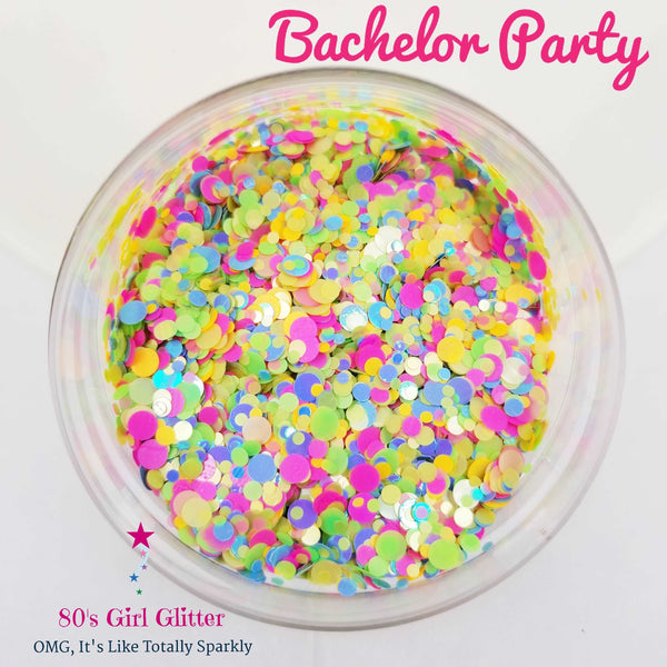 Bachelor Party - Glitter - Glitter Shapes - Glitter Dots - Confetti Glitter Dots
