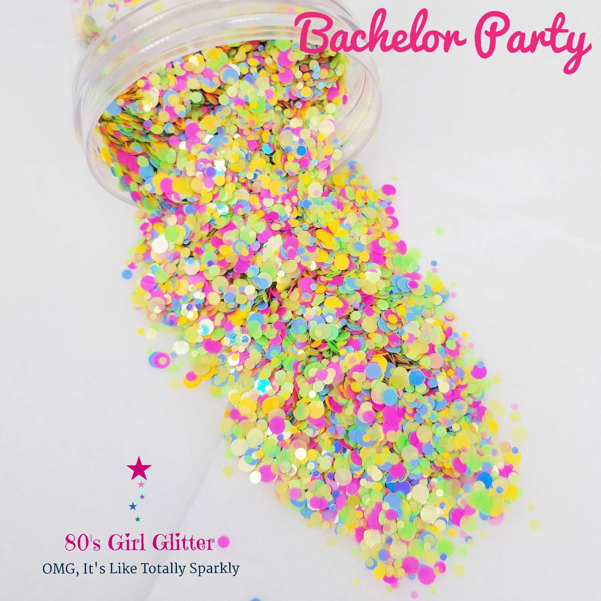 Bachelor Party - Glitter - Glitter Shapes - Glitter Dots - Confetti Glitter Dots