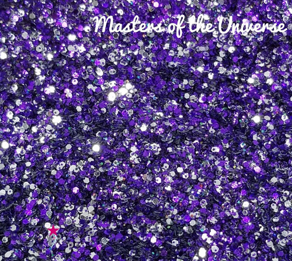 Masters of the Universe - Glitter - Purple and Silver Microfine Glitter Mix