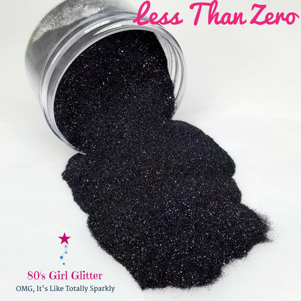 Less Than Zero - Glitter - Black Glitter - Graphite Black Ultra Fine Glitter