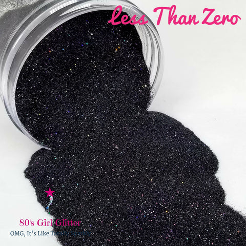Less Than Zero - Glitter - Black Glitter - Graphite Black Ultra Fine Glitter