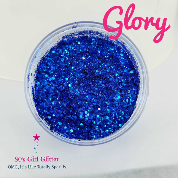 Glory - Glitter - Blue Glitter - Cobalt Blue Glitter Mix