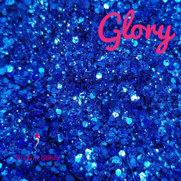 Glory - Glitter - Blue Glitter - Cobalt Blue Glitter Mix