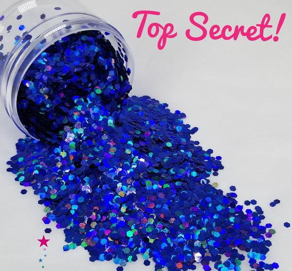 Top Secret! - Glitter - Blue Glitter - Large Blue Holographic Glitter