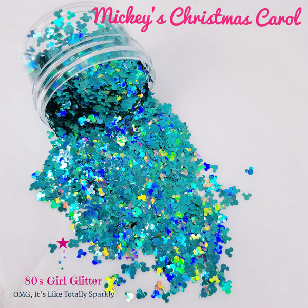 Mickey's Christmas Carol - Glitter - Mickey Mouse Ears Holographic Glitter