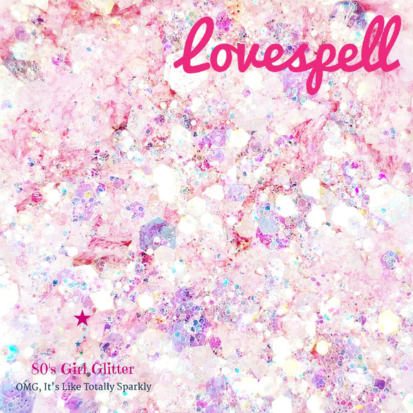 Lovespell - Glitter - Pink Opalescent/Iridescent Chunky Glitter Mix