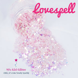 Lovespell - Glitter - Pink Opalescent/Iridescent Chunky Glitter Mix