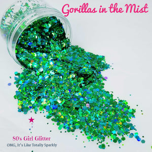 Gorillas in the Mist - Glitter - Green Glitter - Green Chunky Holographic Glitter Mix