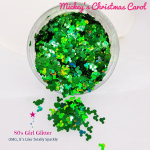 Mickey's Christmas Carol Set - Glitter - Mickey Mouse Ears Holographic Glitter