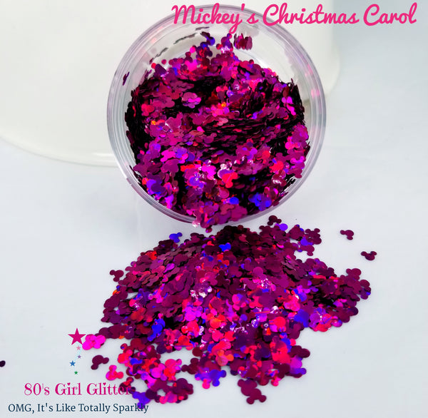 Mickey's Christmas Carol - Glitter - Mickey Mouse Ears Holographic Glitter