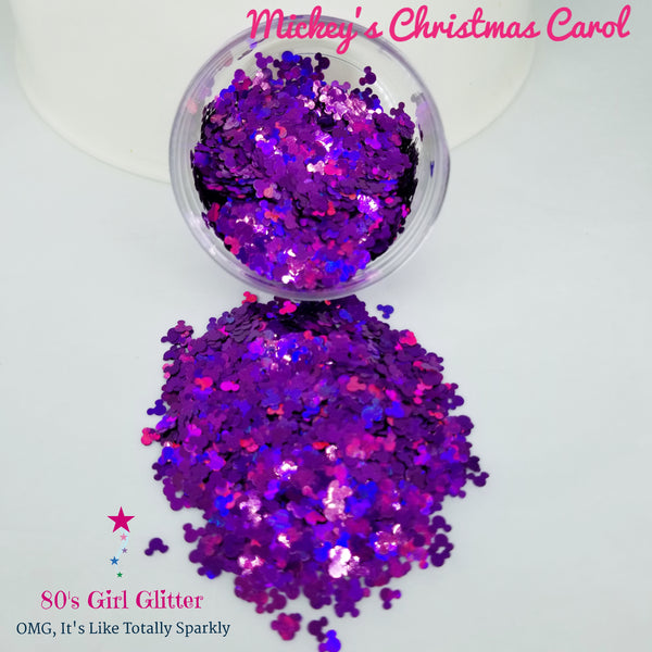 Mickey's Christmas Carol - Glitter - Mickey Mouse Ears Holographic Glitter