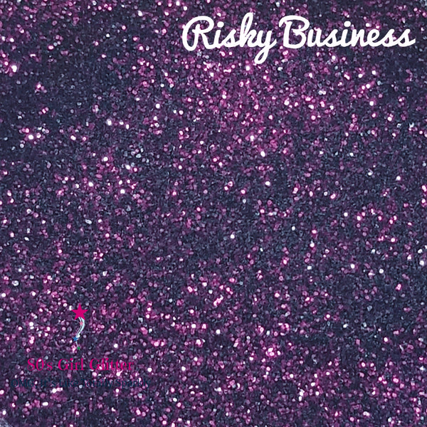 Risky Business - Glitter - Burgundy Wine/Pink Ultra Fine Glitter